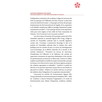 Question Theoriques Et Pratiques Sur Le Socialisme Et La Voie Vers Le Socialisme Au Vietnam