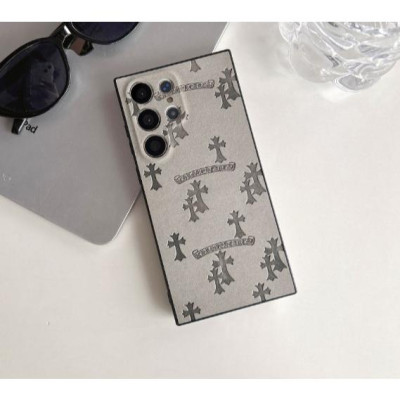 Ốp Lưng Cho Samsung S24 Ultra / S24 Plus / S23 Ultra / S22 Ultra TPU Lưng Da Lộn In Lazer Chrome