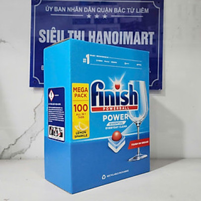 Viên rửa chén bát Finish nhật bản 100 viên, chính hãng, dùng cho máy rửa bát