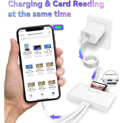 Đầu Đọc Thẻ Nhớ SD TF Micro SD Chân Type C Type A USB 3.0 Dùng Cho iPhone, iPad, Điện Thoại Android, Máy Tính, PC, Laptop, Máy Ảnh – Hàng Nhập Khẩu