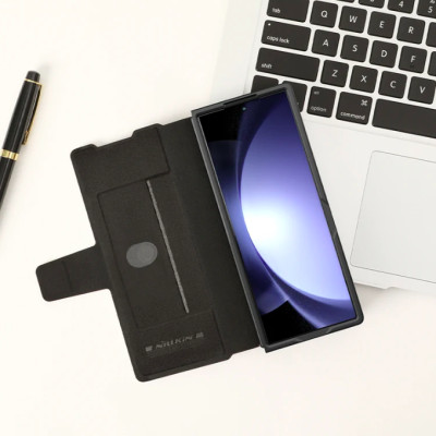 Bao Da dành cho Samsung Galaxy Z Fold 7 / Z Fold 6 hiệu Nillkin Aoge Leather Cao Cấp - Hàng nhập khẩu