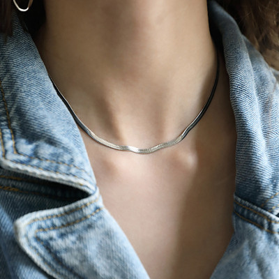 Dây chuyền nam nữ UNISEX sợi mì hợp kim cao cấp siêu đẹp, dài 45cm, 50 cm, rộng 3mm,4mm