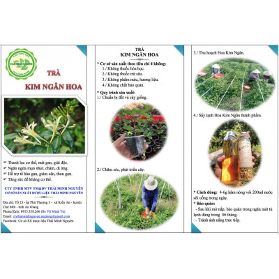 TRÀ KIM NGÂN HOA (100% NỤ HOA) CHAI 30G - THÁI MINH NGUYÊN