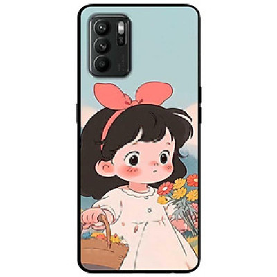 Ốp lưng cho Oppo Reno 2Z - 2F - Reno 6Z - Reno 7Z 5G - 8Z 5G - Reno 8T 4G - Reno 8T 5G - Cô Gái Nơ Hồng - Hàng Chính Hãng