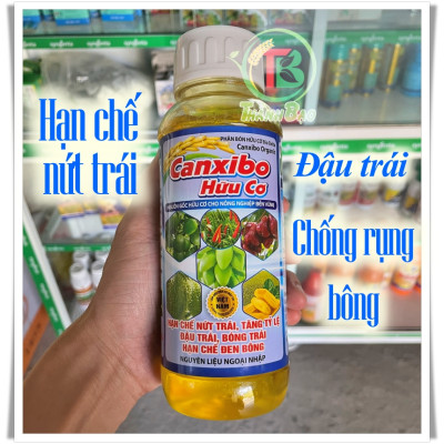 Bio Delta Canxibo Organic CANXIBO HỮU CƠ 500ml - Đậu trái, bóng trái, chống rụng bông, hạn chế nứt trái
