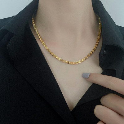 Dây chuyền nữ - Vòng cổ nữ titan thời trang đuôi phụng thép không gỉ trangsucpt có 3 màu sắc