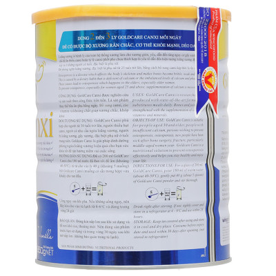 Combo 2 Lon Sữa bột Wincofood Goldcare Canxi (850g/lon) kèm túi xách