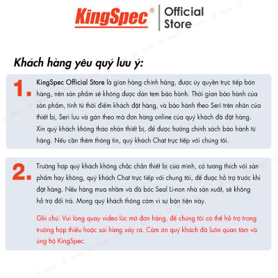 Ổ cứng SSD KingSpec 128GB M2 cài sẵn Win 10 / 128G PCIe NVMe - Hàng Chính Hãng