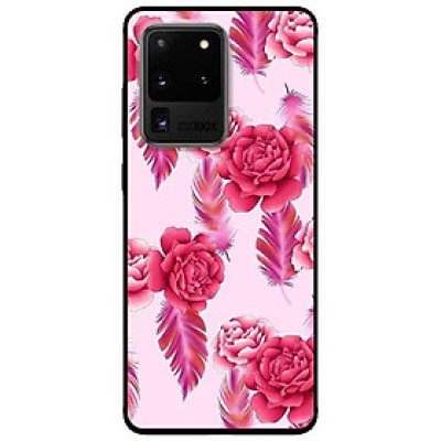 Ốp lưng dành cho Samsung S20 - S20 Plus - S20 Ultra mẫu Mẫu Đơn Nền Hồng