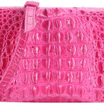 Túi Đeo Chéo Nữ Da Cá Sấu Huy Hoàng HT6233 (14.5 x 24.5 cm) - Hồng