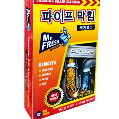 Combo 2 hộp 4 gói bột thông tắc làm sạch đường ống Hàn Quốc (100g/gói)