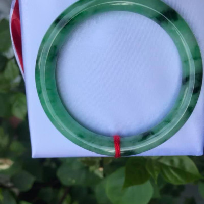 VÒNG TAY ĐÁ CẨM THẠCH CAO CẮP ĐẸP XANH LÝ SƠN THỦY A 49 NỮ 49KG ĐẾN 58KG 