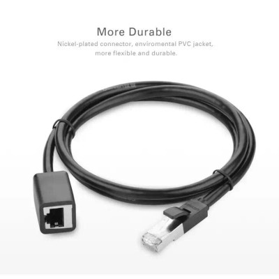 Ugreen UG11278NW112TK 0.5M màu Đen Cáp nối dài Ethernet CAT6 FTP RJ45 - HÀNG CHÍNH HÃNG
