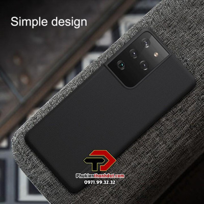 Ốp lưng dành cho SamSung Galaxy S21 Ultra, S21+ dạng sần chính hãng Nillkin chống vân tay - Hàng chính hãng