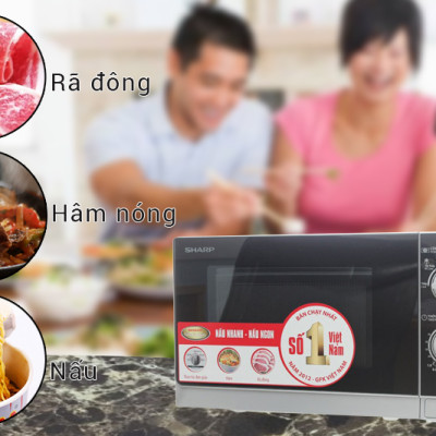 Lò Vi Sóng Sharp R-205VN(S) - 20L - Hàng chính hãng