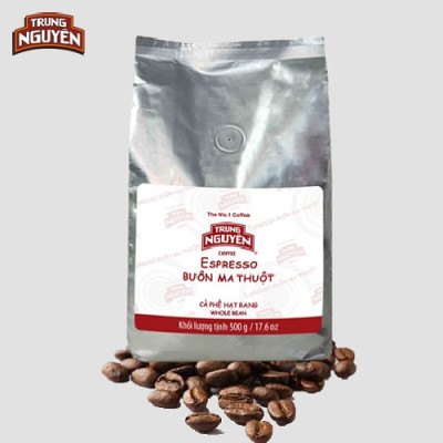 Cà Phê Espresso Buôn Ma Thuột Trung Nguyên Legend Pha Máy - Gói 500gr