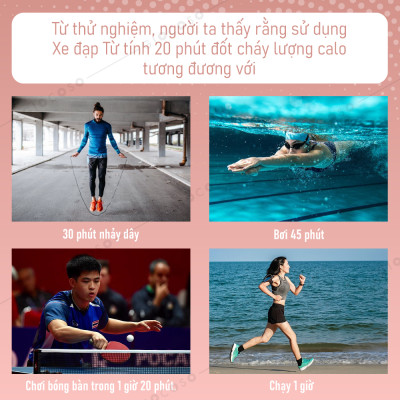 Bg Xe đạp tập thể dục trong nhà Mẫu YS02 WHITE (hàng nhập khẩu)