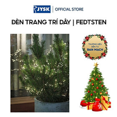 Đèn trang trí dây | JYSK Fedtsten | đồng | xanh lá | D1125cm | 600LED
