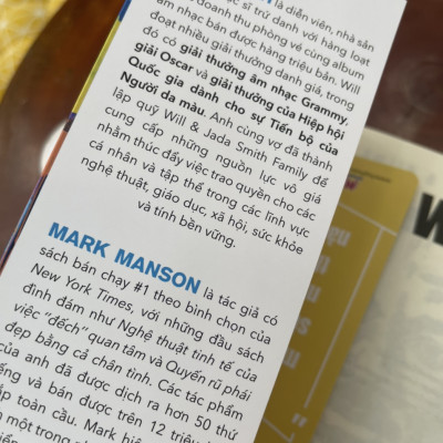 WILL – Will Smith & Mark Manson – Hoàng Ly dịch – Huy Hoang Books 