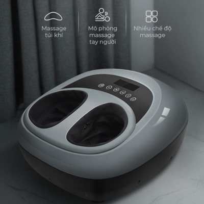 Máy Massage Chân VISPO - Massage Lòng Bàn Chân, Ngón Chân - Máy Massage Sử Dụng Con Lăn Và Áp Suất Khí