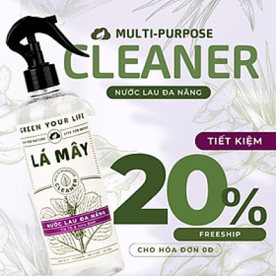 NƯỚC LAU ĐA NĂNG TÍA TÔ & NHA ĐAM LÁ MÂY 500mL