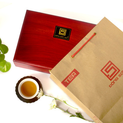 Hộp Quà Trà - 6 gói Olong Xanh (600gr) - Đông Sơn