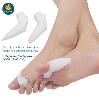 Combo 3 Cặp nẹp silicone tách ngón, bảo vệ đinh hình ngón chân cái - Buybox - BBPK281 
