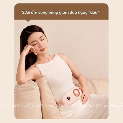 Máy chườm ấm, máy massage giảm đau bụng kinh nguyệt Tặng Bạn Gái Hiển Thị Nhiệt Độ Hình Thỏ Dễ Thương