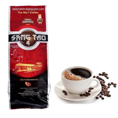 Combo 2 Bịch Cà Phê Rang Xay Trung Nguyên Legend Sáng Tạo 4 – Gói 340g – Gu Mạnh Cân Bằng, Dùng Ngon Với Đá & Sữa