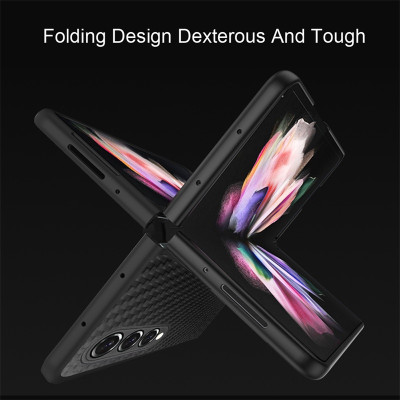 Ốp lưng chống sốc cho Samsung Galaxy Z Fold 4 hiệu X-Level Kevlar Folding Screen (chất liệu vân carbon cao cấp, trang bị khả năng chống va đập cực tốt) - hàng nhập khẩu