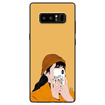 Ốp lưng dành cho Samsung Note 8 - Note 9 - Note 10 - Note 10 Plus mẫu Bé Gái Chụp Ảnh