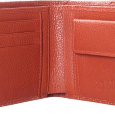 Ví Nam Da Cá Sấu Nút Bấm Huy Hoàng HT2218 (12.5 x 10 cm) - Vàng