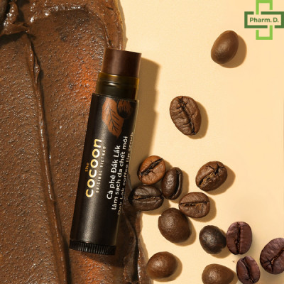 Tẩy Da Chết Môi Cocoon Cà Phê Đắk Lắk 5g – Làm Mềm Môi, Hồng Tự Nhiên, Không Hạt Vi Nhựa