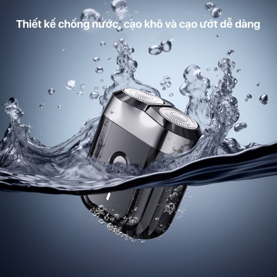 Máy cạo râu XM Enchen Mini 6 lưỡi dao kép mỏng, chống nước IPX7, pin sử dụng đến 2 tháng - Hàng nhập khẩu
