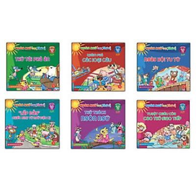 Sách - Rèn Luyện Kỹ Năng Ngôn Ngữ Cho Trẻ - Ngôn Ngữ Thật Thú Vị - Combo 6 Tập - Minh Thắng