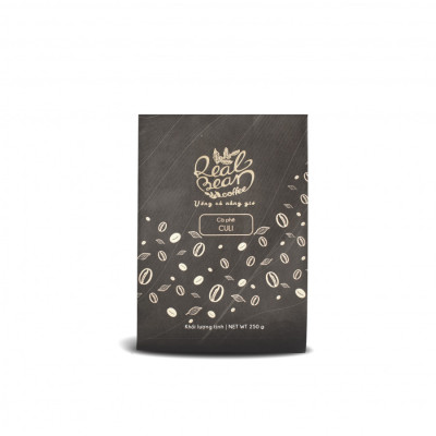 Cà Phê Culi Robusta Rang Xay Nguyên Chất 100% Real Bean Coffee (250g)