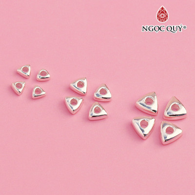 Charm bạc xỏ ngang tam giác - Ngọc Quý Gemstones