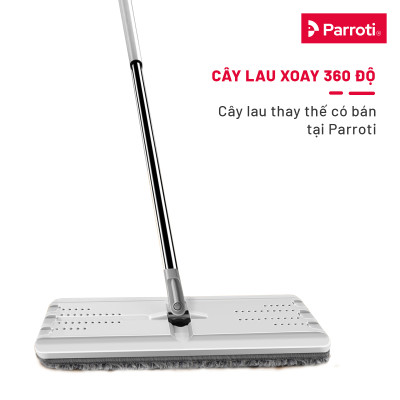 Bộ cây lau nhà tự vắt thông minh, chổi lau nhà 360 độ, lau sạch khô nhanh - Parroti Pro PR01