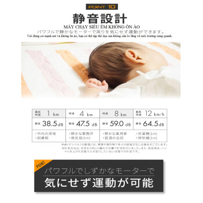 Lysin - máy chạy bộ, chạy bộ bằng điện thiết kế siêu mỏng không tiếng ồn dùng trong văn phòng, trong nhà có thế gấp gọn mini.