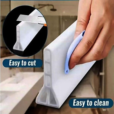 Dải Chắn Nước Silicon-thanh ngăn nước nhà tắm cỡ đại CAO 10CM sẵn keo cường lực bóc dán dán tiện lợi