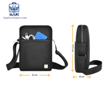Túi đeo chéo hàng chính hãng WiWU Hali Crossbody Wi-Hali-CR: Siêu tiện dụng để di chuyển hàng ngày, gọn nhẹ, thời trang