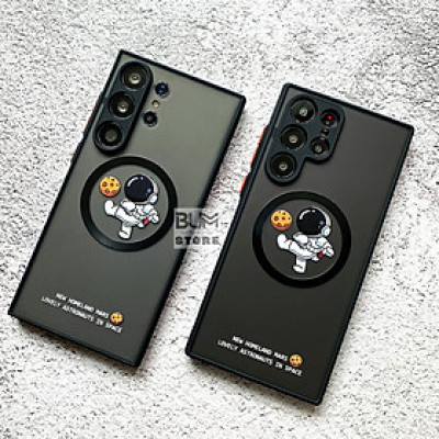 Ốp Lưng Từ Tính Phi Hành Gia Cho Samsung S25 Ultra / S24 Ultra / S23 Ultra / S23 Plus / S22 Ultra / S22 Plus / S21 Ultra / S21 Plus / S21 FE / S20 FE Bảo Vệ Camera