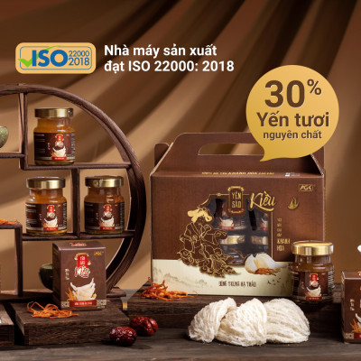 Yến Kiều - Yến chưng đông trùng hạ thảo - Thành phần yến 30% - hỗ trợ bồi bổ cơ thể, tăng cường sức khỏe (Hộp 6 hũ)