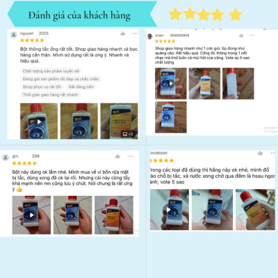 Bột Thông Tắc Đường Ống, Cống Thoát, Chậu Rửa, Vệ Sinh Lồng Giặt Dr.C CHÍNH HÃNG - Be.Easy