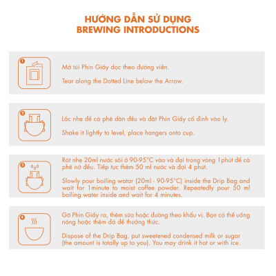 Cà phê phin giấy Robusta Lâm Đồng DalatFarm - Hộp 10 túi x 10 g