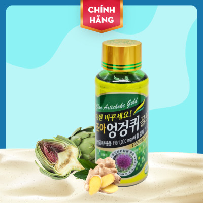 Nước giải rượu Hàn Quốc CHOA Artichoke Gold  - Giải rượu nhanh chóng, thanh lọc, bảo vệ tế bào gan