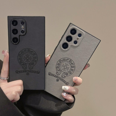 Ốp Lưng Cho Samsung S24 Ultra / S24 Plus / S23 Ultra / S22 Ultra TPU Lưng Da Lộn In Lazer Chrome