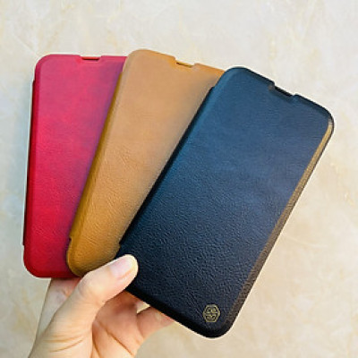 Bao da dành cho  iPhone 14 Pro Max Nillkin Qin chính hãng- hàng chính hãng