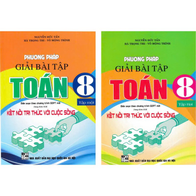 Combo Phương Pháp Giải Bài Tập Toán 8 - Tập 1 + Tập 2 (Dùng Kèm SGK Kết Nối Tri Thức với Cuộc Sống)
