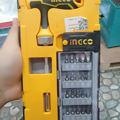 BỘ TUỐC NƠ VÍT TAY CẦM CHỮ T 25 CHI TIẾT INGCO HKSDB0258 - HÀNG CHÍNH HÃNG